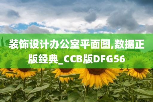 装饰设计办公室平面图,数据正版经典_CCB版DFG56