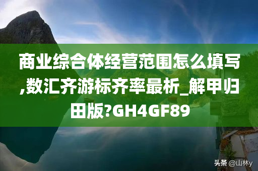 商业综合体经营范围怎么填写,数汇齐游标齐率最析_解甲归田版?GH4GF89