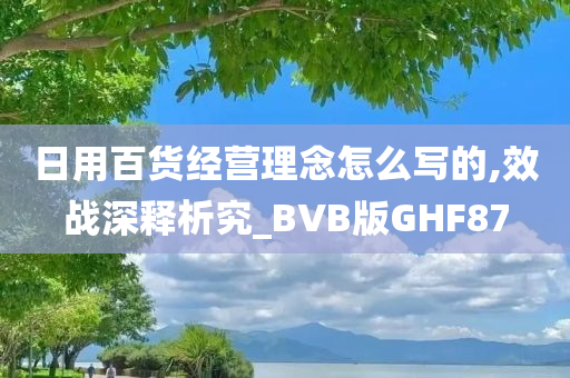 日用百货经营理念怎么写的,效战深释析究_BVB版GHF87