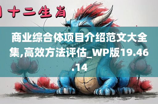 商业综合体项目介绍范文大全集,高效方法评估_WP版19.46.14