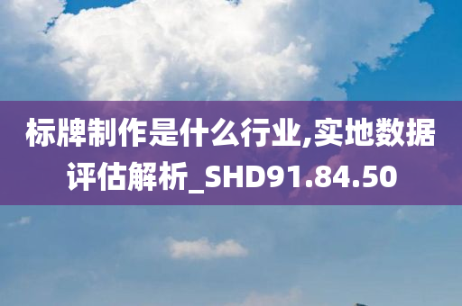 标牌制作是什么行业,实地数据评估解析_SHD91.84.50