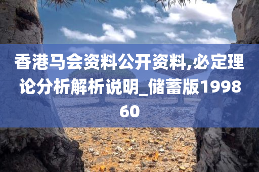 香港马会资料公开资料,必定理论分析解析说明_储蓄版199860