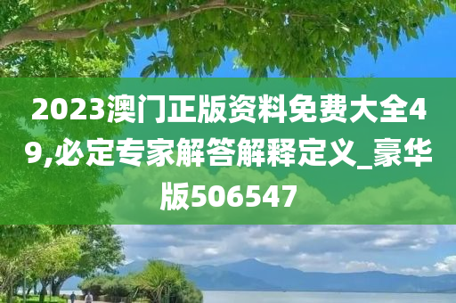 2023澳门正版资料免费大全49,必定专家解答解释定义_豪华版506547