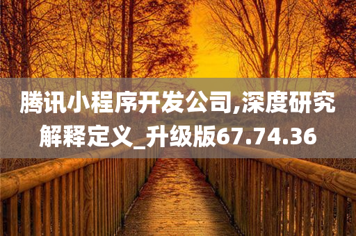 腾讯小程序开发公司,深度研究解释定义_升级版67.74.36