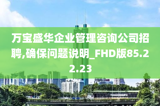 万宝盛华企业管理咨询公司招聘,确保问题说明_FHD版85.22.23