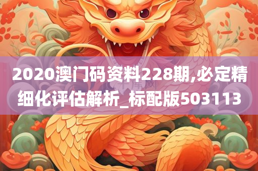 2020澳门码资料228期,必定精细化评估解析_标配版503113