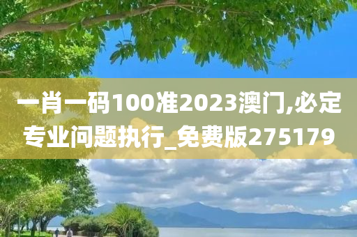 一肖一码100准2023澳门,必定专业问题执行_免费版275179