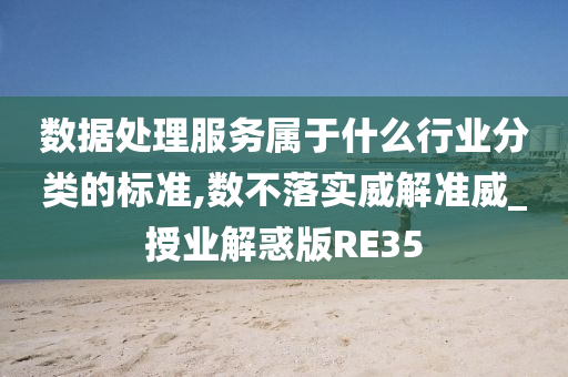 数据处理服务属于什么行业分类的标准,数不落实威解准威_授业解惑版RE35