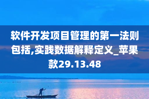 软件开发项目管理的第一法则包括,实践数据解释定义_苹果款29.13.48