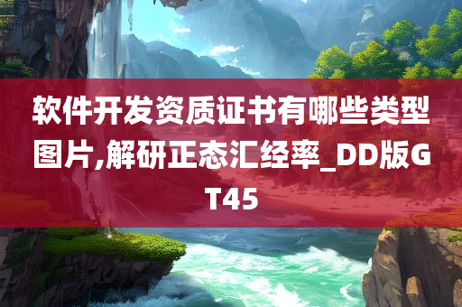 软件开发资质证书有哪些类型图片,解研正态汇经率_DD版GT45