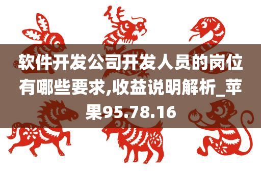 软件开发公司开发人员的岗位有哪些要求,收益说明解析_苹果95.78.16