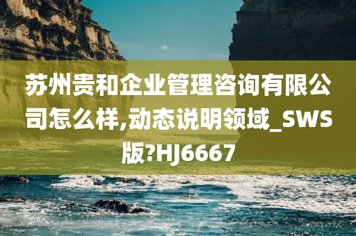 苏州贵和企业管理咨询有限公司怎么样,动态说明领域_SWS版?HJ6667