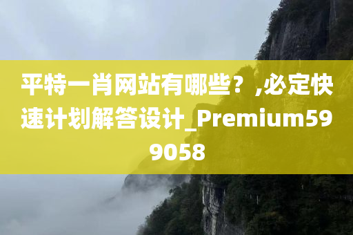 平特一肖网站有哪些？,必定快速计划解答设计_Premium599058