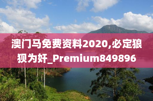 澳门马免费资料2020,必定狼狈为奸_Premium849896