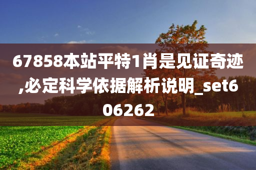 67858本站平特1肖是见证奇迹,必定科学依据解析说明_set606262