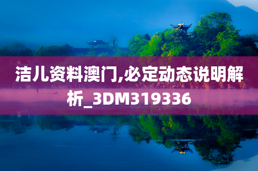 洁儿资料澳门,必定动态说明解析_3DM319336