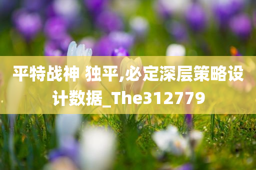 平特战神 独平,必定深层策略设计数据_The312779