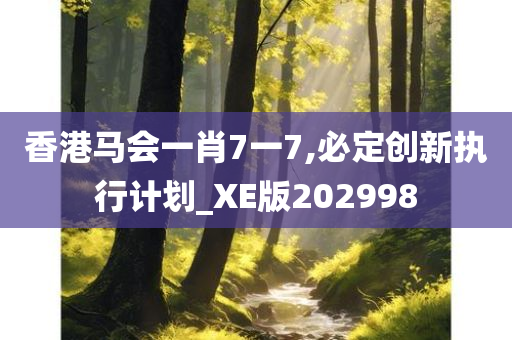 香港马会一肖7一7,必定创新执行计划_XE版202998