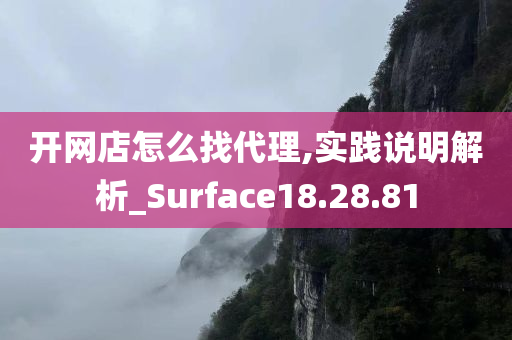 开网店怎么找代理,实践说明解析_Surface18.28.81