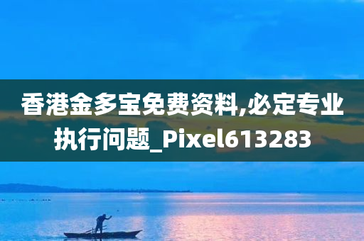 香港金多宝免费资料,必定专业执行问题_Pixel613283