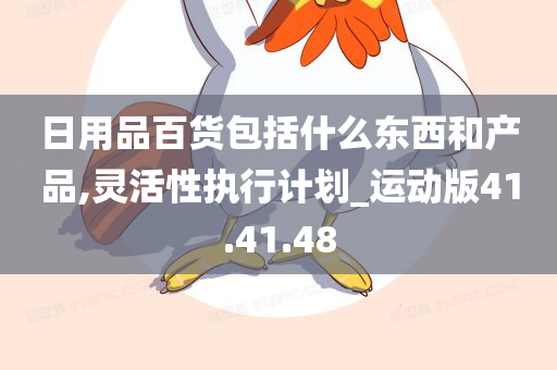 日用品百货包括什么东西和产品,灵活性执行计划_运动版41.41.48