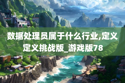 数据处理员属于什么行业,定义定义挑战版_游戏版78