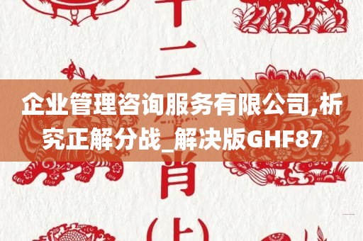 企业管理咨询服务有限公司,析究正解分战_解决版GHF87