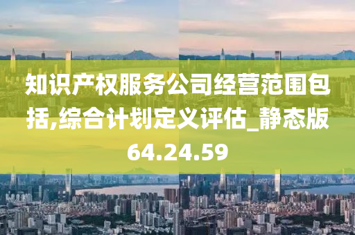 知识产权服务公司经营范围包括,综合计划定义评估_静态版64.24.59