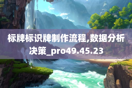 标牌标识牌制作流程,数据分析决策_pro49.45.23