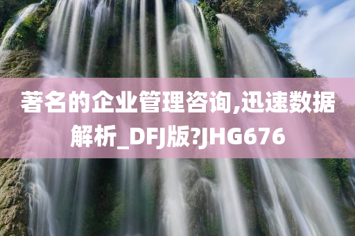 著名的企业管理咨询,迅速数据解析_DFJ版?JHG676