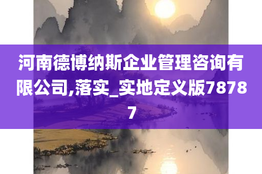 河南德博纳斯企业管理咨询有限公司,落实_实地定义版78787