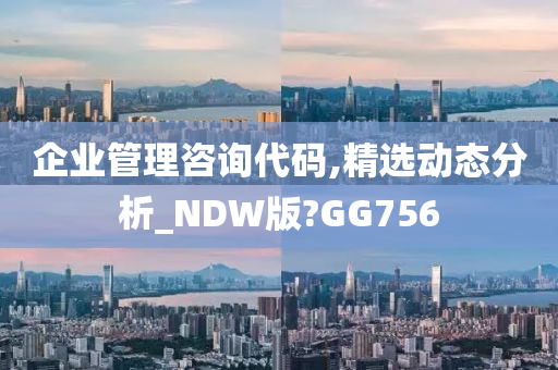 企业管理咨询代码,精选动态分析_NDW版?GG756