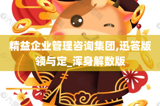 精益企业管理咨询集团,迅答版领与定_浑身解数版