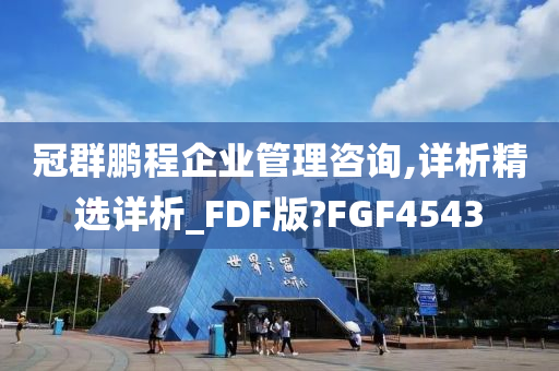 冠群鹏程企业管理咨询,详析精选详析_FDF版?FGF4543