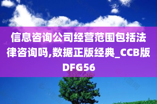 信息咨询公司经营范围包括法律咨询吗,数据正版经典_CCB版DFG56