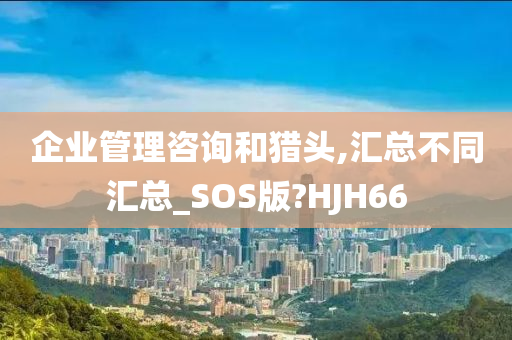 企业管理咨询和猎头,汇总不同汇总_SOS版?HJH66