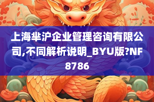 上海芈沪企业管理咨询有限公司,不同解析说明_BYU版?NF8786