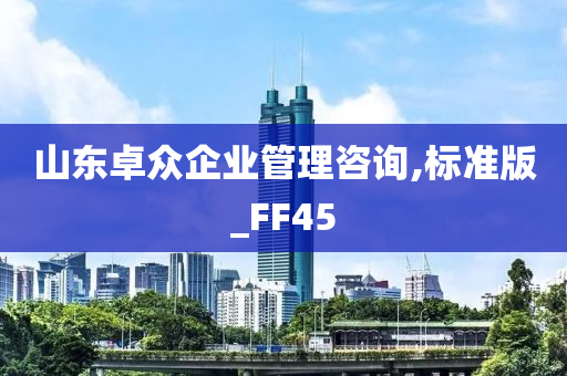 山东卓众企业管理咨询,标准版_FF45