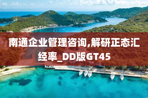 南通企业管理咨询,解研正态汇经率_DD版GT45