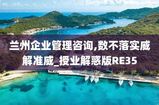 兰州企业管理咨询,数不落实威解准威_授业解惑版RE35