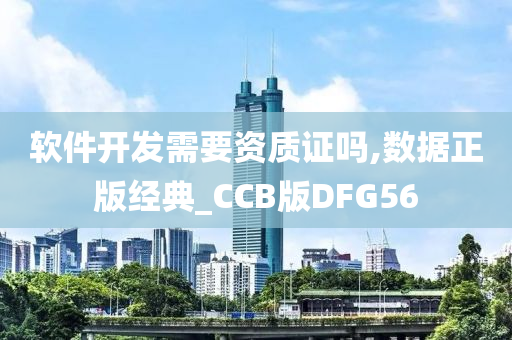 软件开发需要资质证吗,数据正版经典_CCB版DFG56