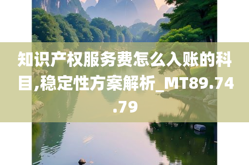 知识产权服务费怎么入账的科目,稳定性方案解析_MT89.74.79