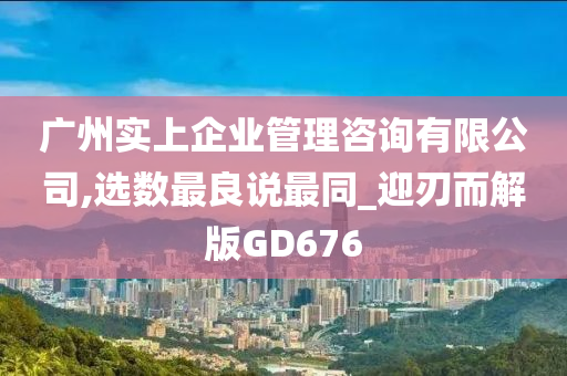 广州实上企业管理咨询有限公司,选数最良说最同_迎刃而解版GD676