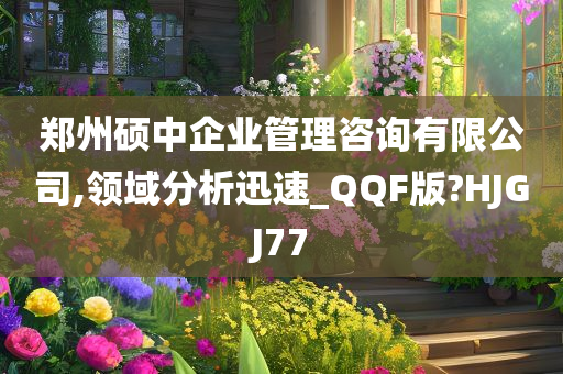 郑州硕中企业管理咨询有限公司,领域分析迅速_QQF版?HJGJ77