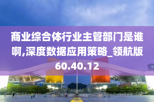 商业综合体行业主管部门是谁啊,深度数据应用策略_领航版60.40.12