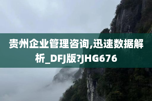 贵州企业管理咨询,迅速数据解析_DFJ版?JHG676