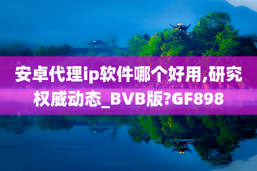 安卓代理ip软件哪个好用,研究权威动态_BVB版?GF898