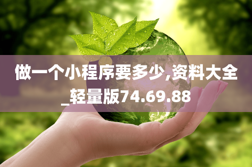 做一个小程序要多少,资料大全_轻量版74.69.88