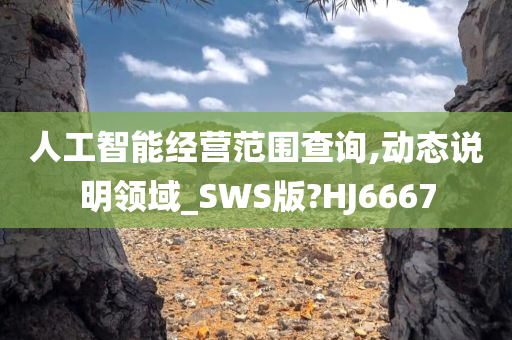 人工智能经营范围查询,动态说明领域_SWS版?HJ6667