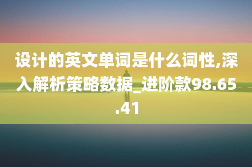 设计的英文单词是什么词性,深入解析策略数据_进阶款98.65.41